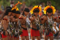 XI Jogos indígenas. Enawene Nauwe Porto Nacional, Tocantins, Brasil. Foto Paulo Santos. 04/11/2011.